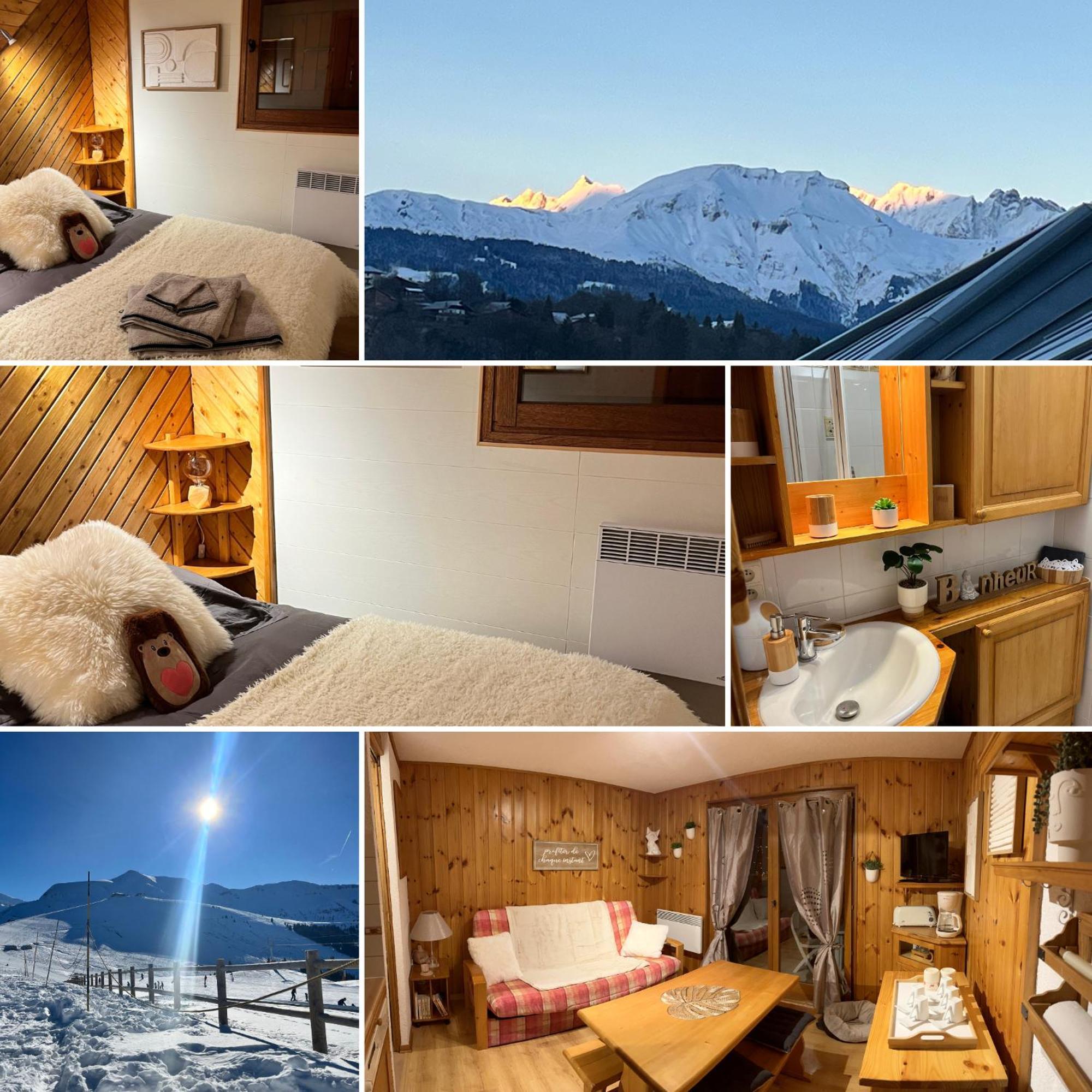Ski Ou Thermes? Un Appt Cabine Avec Vue Magnifique Сен-Жерве-Ле-Бэн Экстерьер фото
