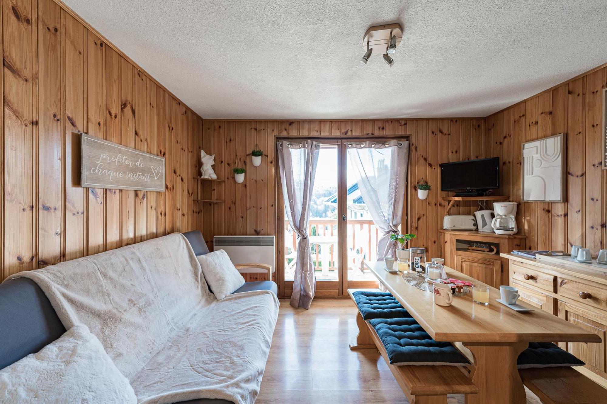 Ski Ou Thermes? Un Appt Cabine Avec Vue Magnifique Сен-Жерве-Ле-Бэн Экстерьер фото